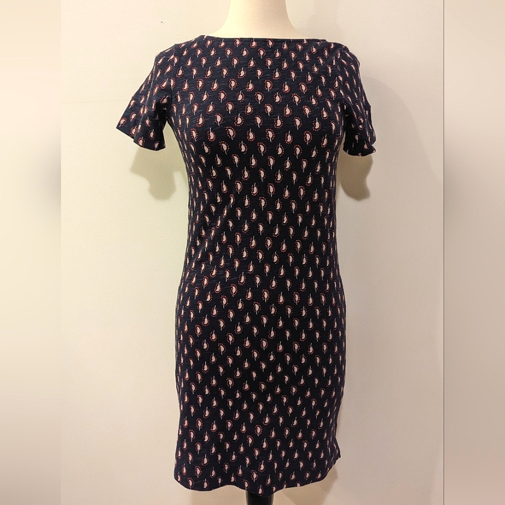 Boden Navy Print Jersey T-shirt Dress Size 4P